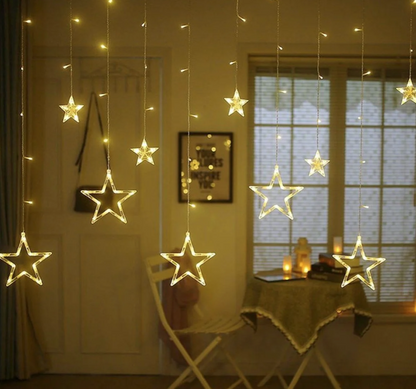 LED Lichtslinger 3.5m - Warm Wit - Sterren & Maan Design - Kerstverlichting & Ramadan Decoratie