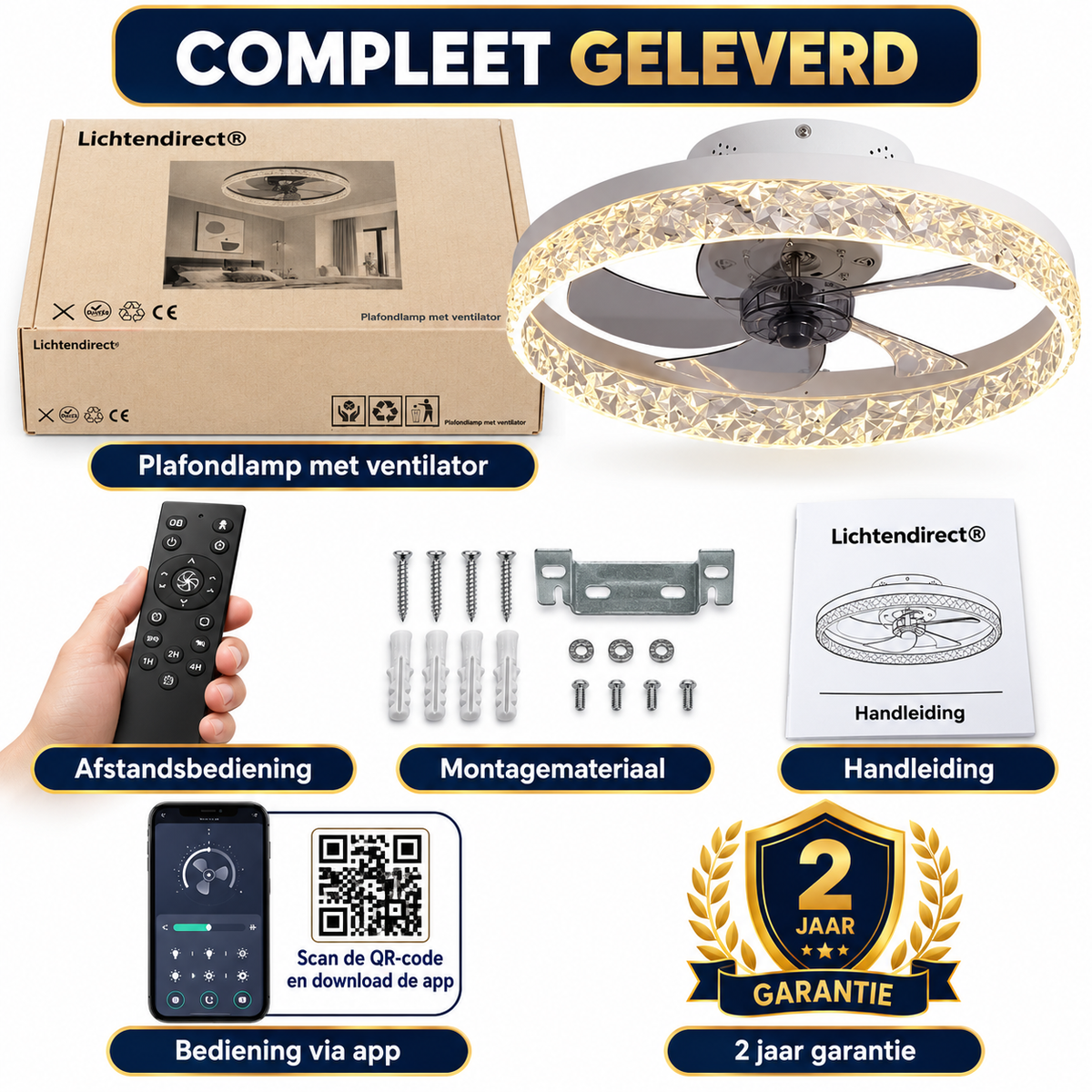 Plafondlampen-met -ventilator-led