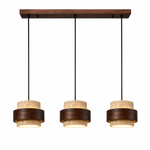 japandi hanglamp 3 lichtpunten natuursteen look eettafel verlichting