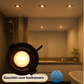 Zwarte LED inbouwspot in plafond – energiezuinige plafondverlichting