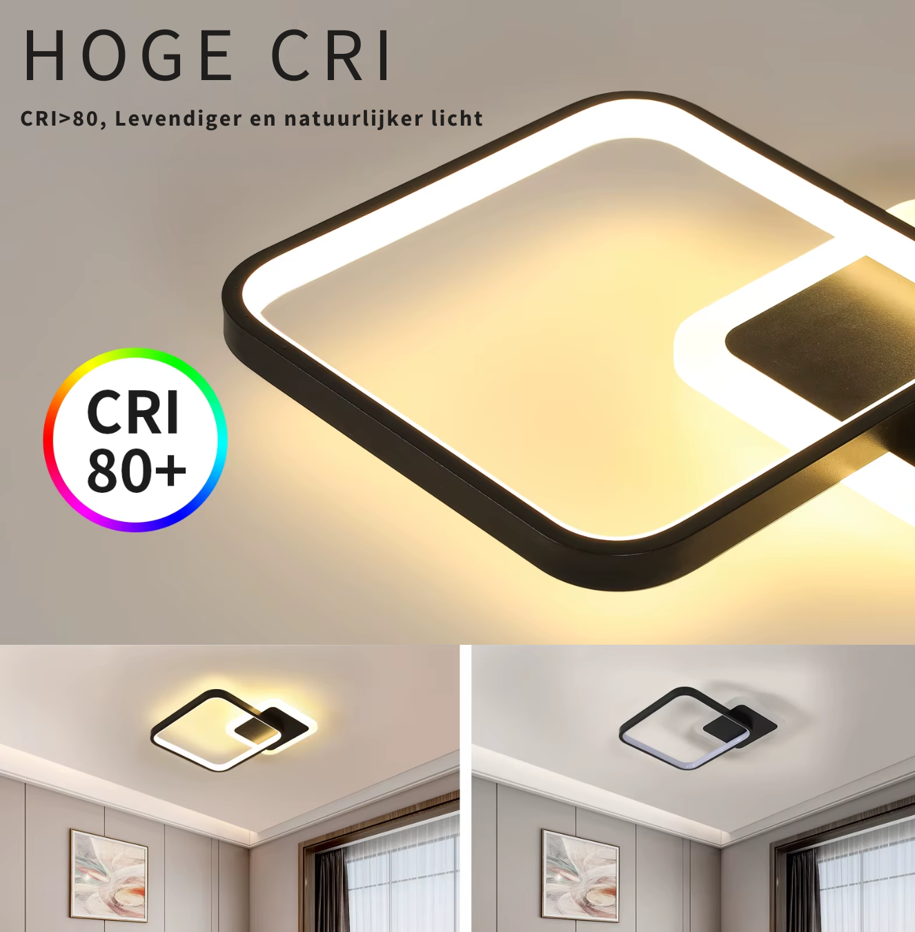 Detail acryl diffuser – egale lichtverdeling, CRI 80